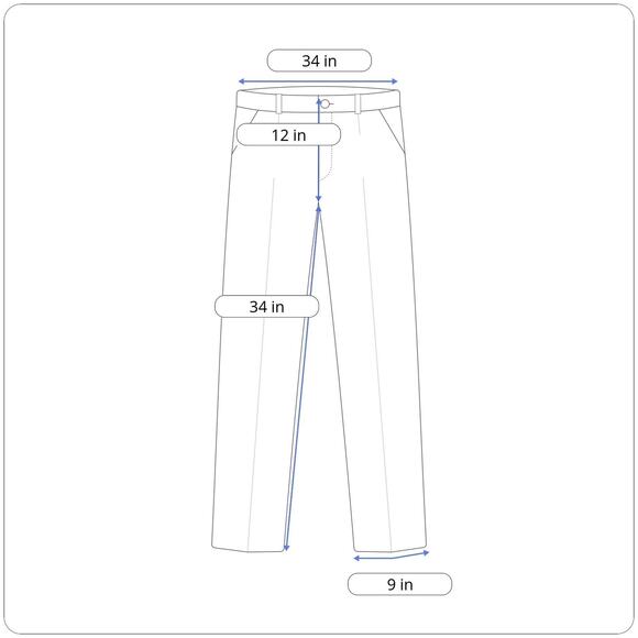 Vintage Levis Pants Mens 34x34 Gray Action Slacks Dress Polyester Talon Zip 80s - Picture 8 of 9